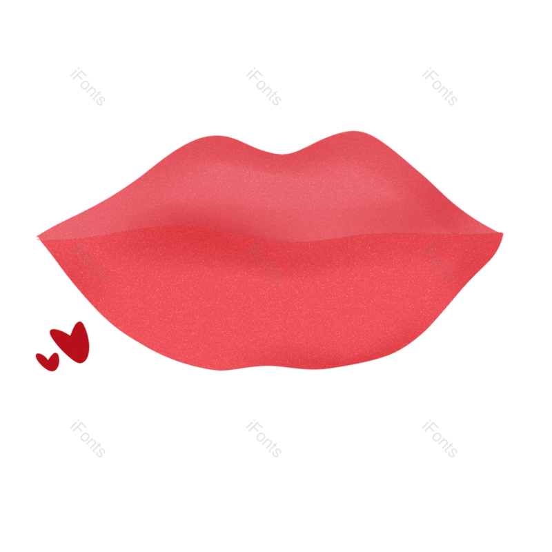 红唇图片,女王元素,女王节PNG,女神节免抠素材